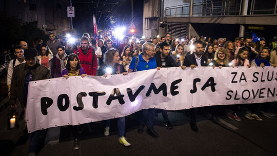 Pochod Za slušné Slovensko v hlavnom meste.