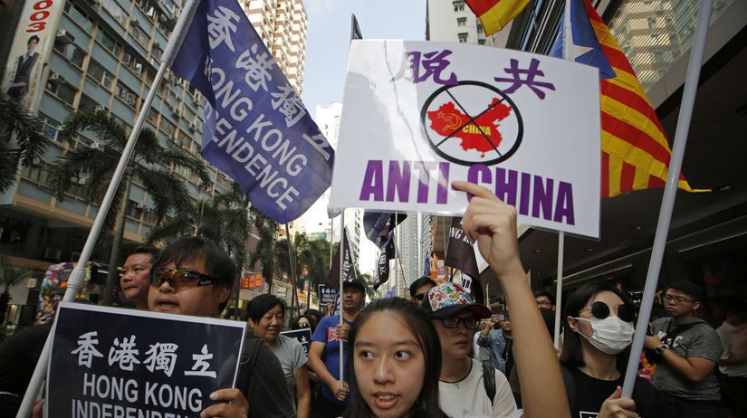 hongkong, čína, protest