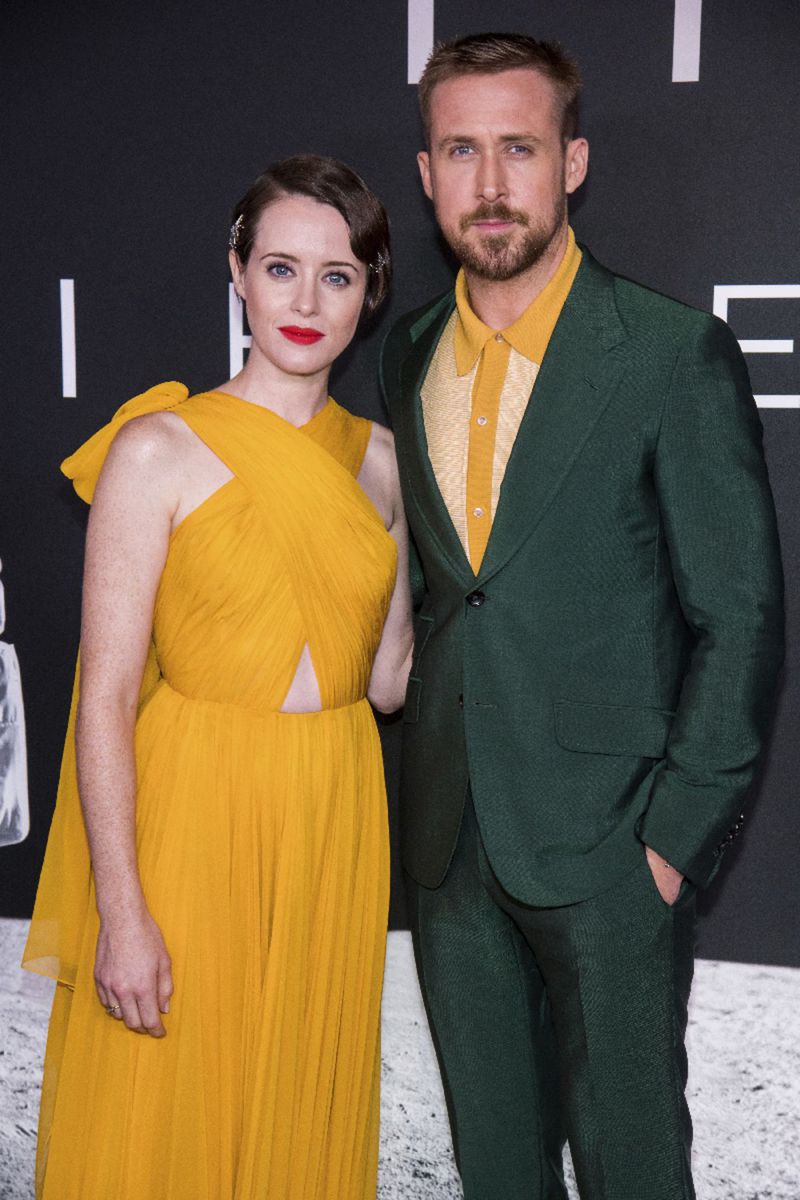 Claire Foy a Ryan Gosling na premiére filmu...