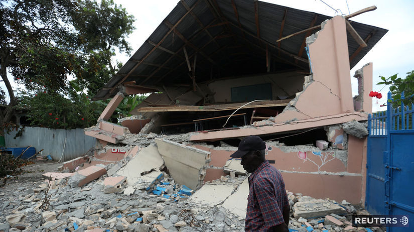 haiti, zemetrasenie, dom, trosky