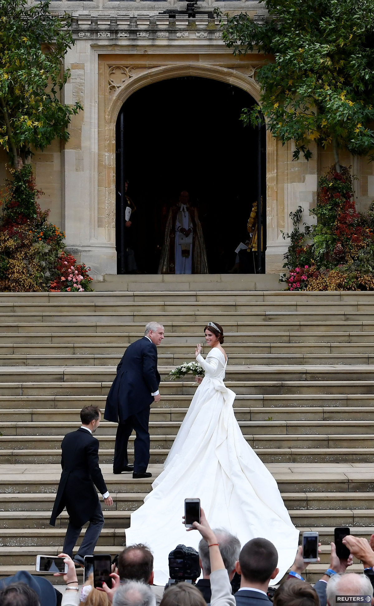 Princezná Eugenie vchádza do Kaplnky svätého...