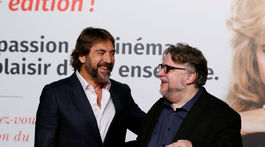 Herec Javier Bardem (vľavo) a režisér Guillermo Del Toro.