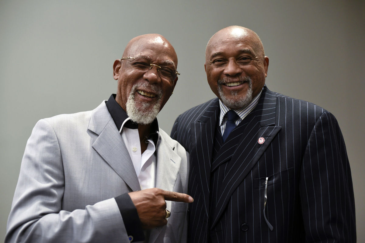 John Carlos (vľavo) a Tommie Smith v roku 2016.