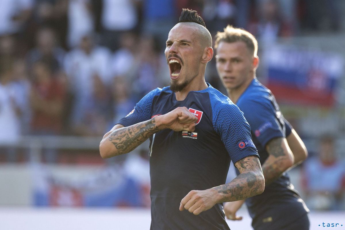 Marek Hamšík sa teší z gólu proti Česku, ale...