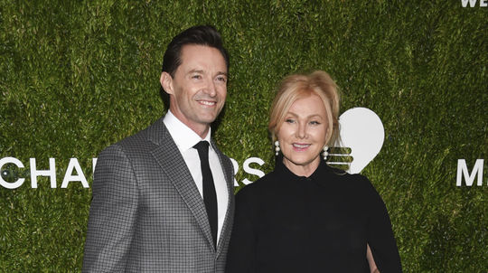 Herec Hugh Jackman a jeho manželka Deborra-Lee...