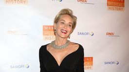 Sharon Stone nechala šortky doma! Hlboký výstrih si však neodpustila