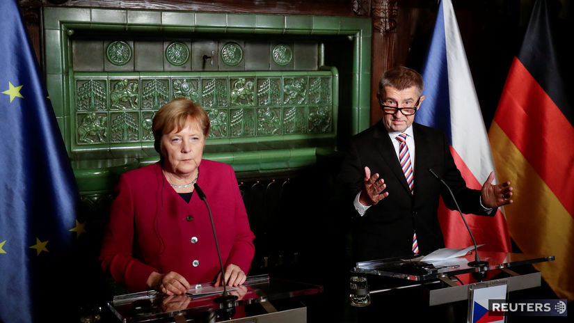 česko Babiš Merkelová Praha stretnutie
