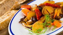 Zelenina pečená v rúre s lahodným dipom! Máte chuť?