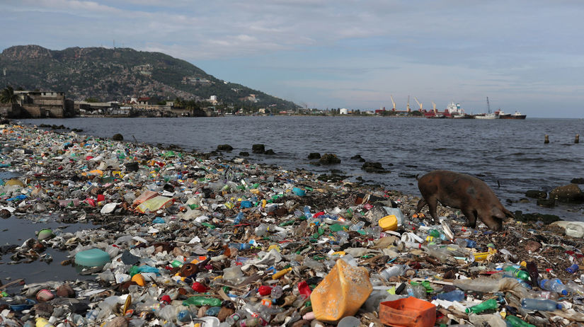 plast, more, znečistenie, odpad