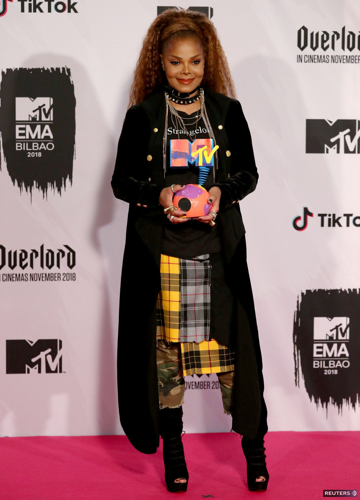 Janet Jackson počas udeľovania MTV Europe Music...