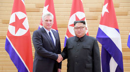 Kubánsky prezident sa v Pchjongjangu stretol s Kim Čong-unom