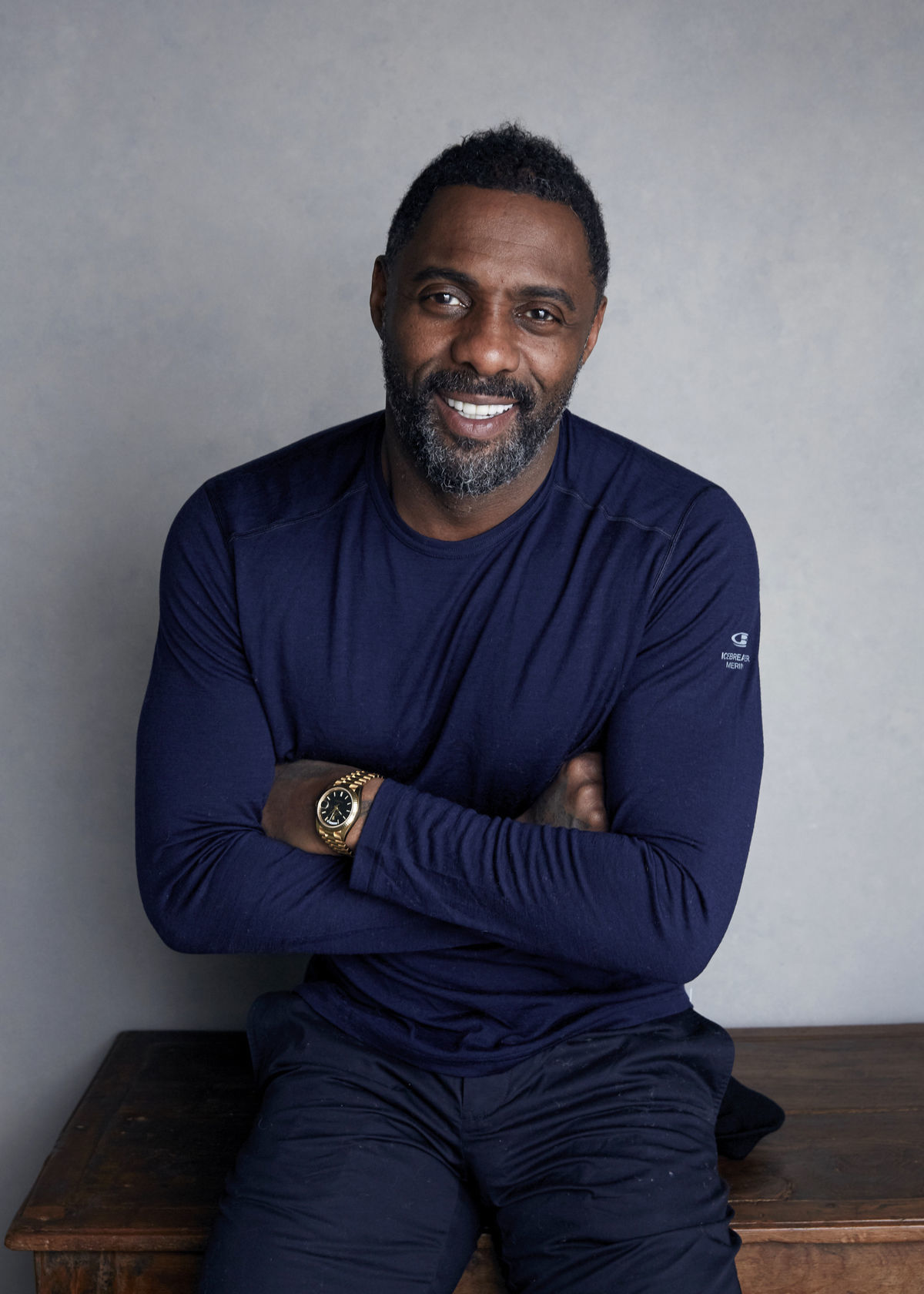 Herec Idris Elba na zábere z januára 2018 počas...
