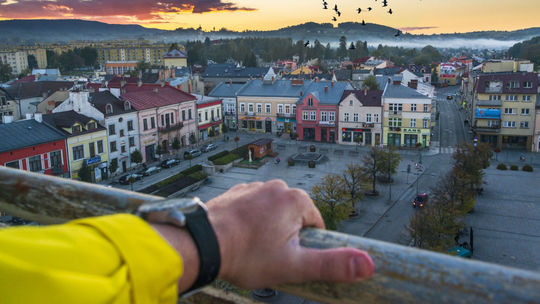 Výhľad na Gorlice z radničnej veže.