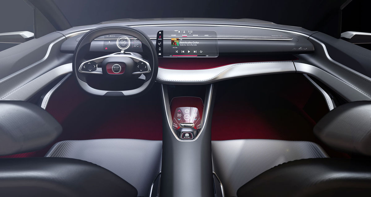 Kabína s transparentnými displejmi je zariadená...