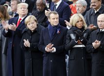 Francúzsko, Paríž, 100. výročie ukončenia 1. svetovej vojny, obrad, Trump, Macron, Merkelová, Putin