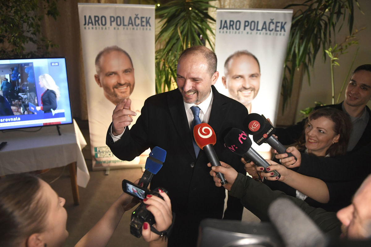 Kandidát na primátora Košíc Jaroslav Polaček sa...