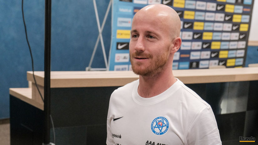 Miroslav Stoch na reprezentačnom zraze.
