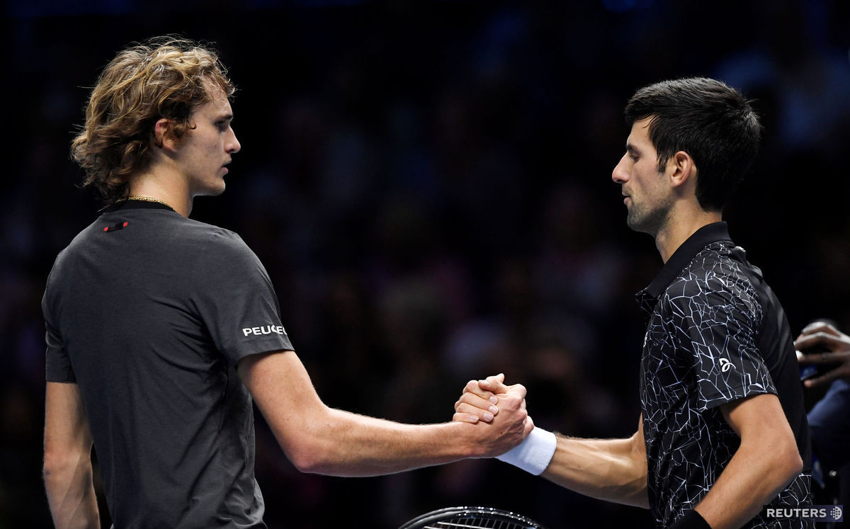 Novak Djokovič a Alexander Zverev.
