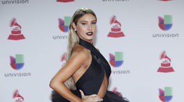 Speváčka Lele Pons na vyhlásení cien Latin Grammy Awards 2018.