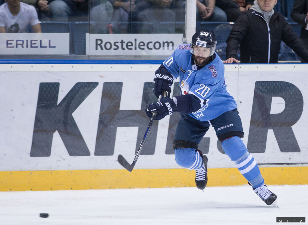 Jeff Taffe v drese HC Slovan Bratislava.