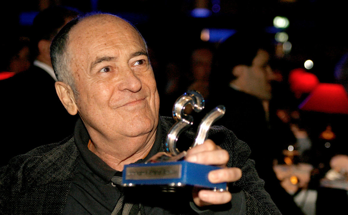 Režisér Bernardo Bertolucci na zábere z roku 2008.
