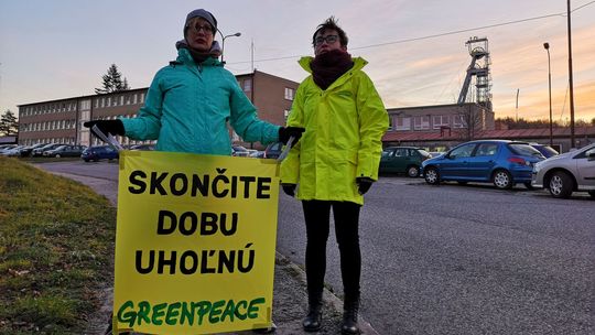 Aktivisti z Greenpeace.