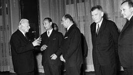 Ludvík Svoboda, Alexander Dubček, Oldřich Černík, Josef Smrkovský