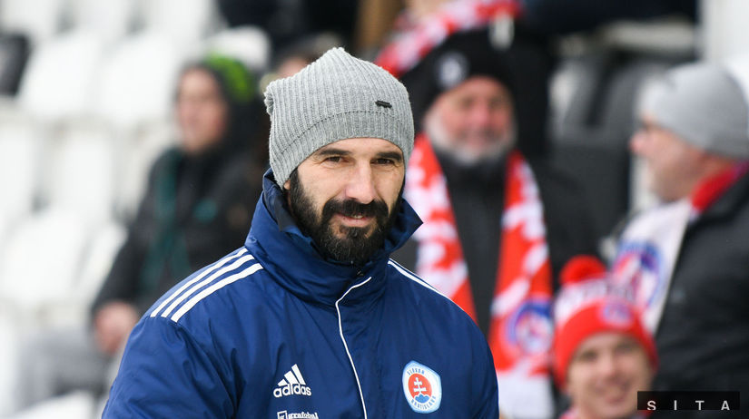 Tréner Slovana Martin Ševela.