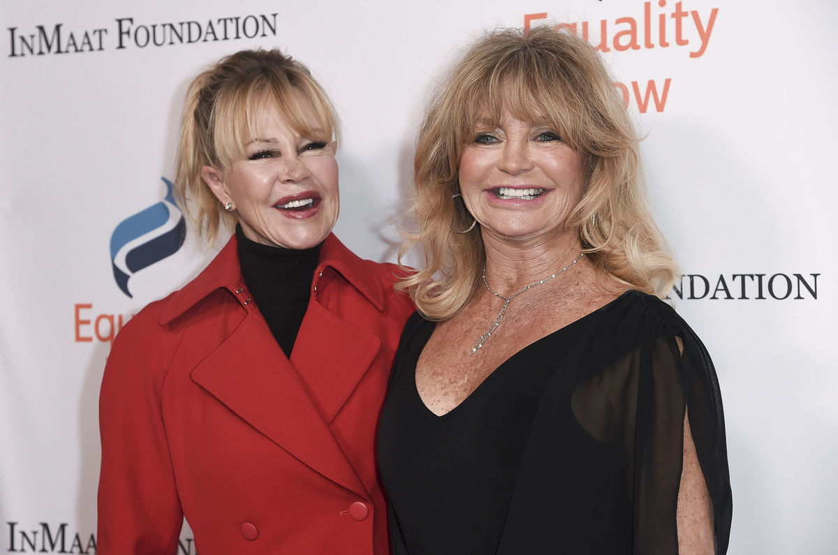 Melanie Griffith a Goldie Hawn na gala podujatí...