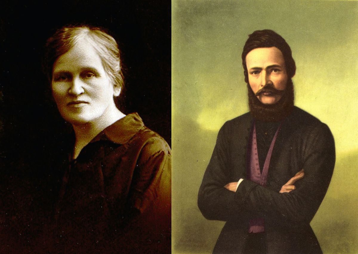 Božena Slančíková Timrava a Ľudovít Štúr.