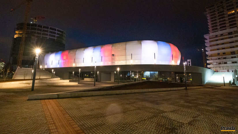 Národný futbalový štadión počas kontrolného dňa...