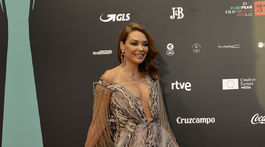 Herečka Lucia Hoyos na vyhlásení Európskych filmových cien v Seville. 