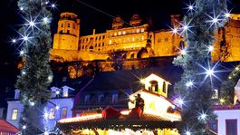 Nemecko, Heidelberg, Vianoce, stromček, ozdoby, svetielka, sviatky,