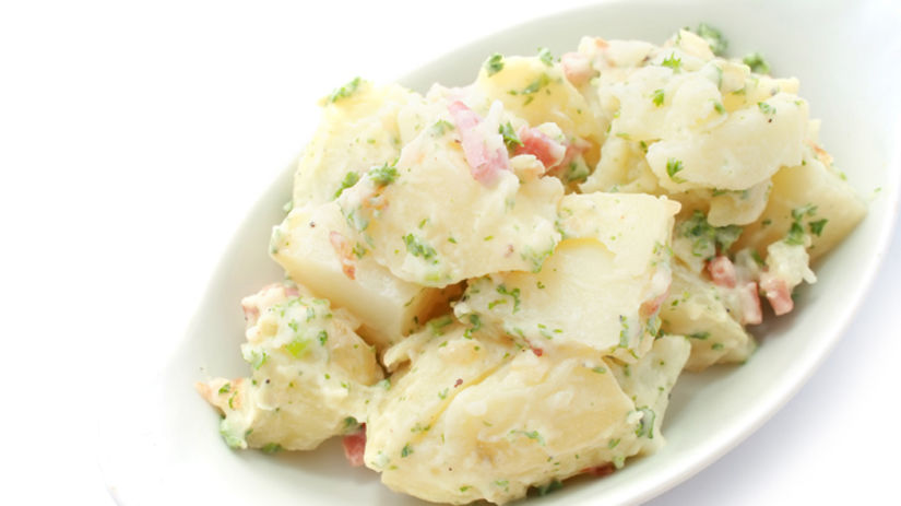zemiakový šalát, zdravá výživa
