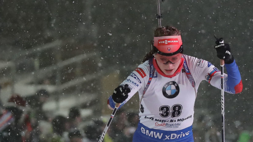 Ivona Fialková počas šprintu 3. kola SP.