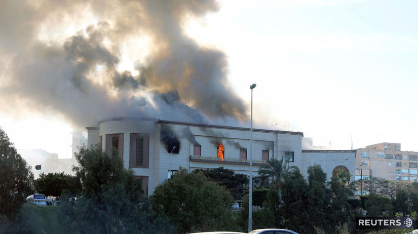 LIBYA výbuch, explozia, požiar