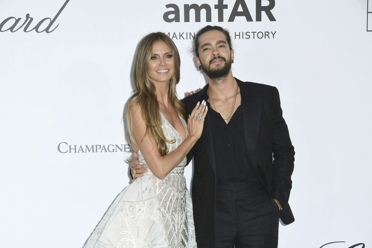 Modelka Heidi Klum a jej snúbenec Tom Kaulitz...