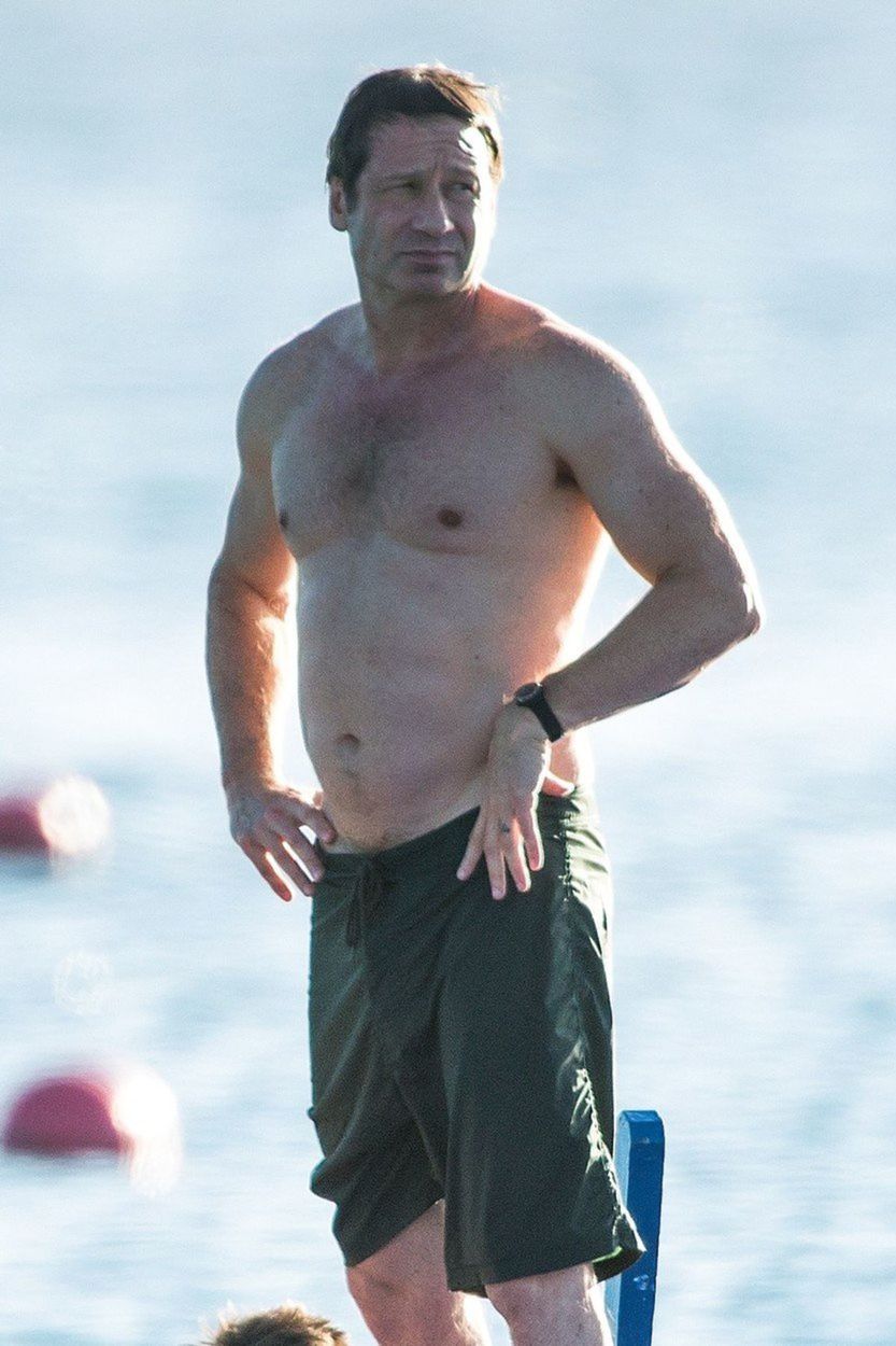 Herec David Duchovny si užíval vianočné sviatky...