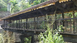 dreveny most, Bogoda, Srí Lanka
