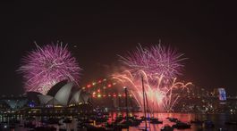 Austrália Sydney Nový rok Ohňostroj