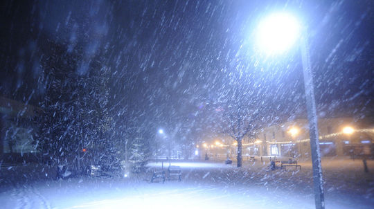 Kúpeľný park v Trenčianskych Tepliciach počas...
