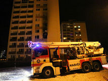 BANSKÁ BYSTRICA, požiar, bytovka, panelák, hasiči
