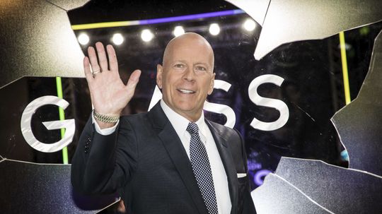  Bruce Willis na premiére filmu Glass v Londýne.