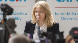 Kandidátka na prezidentku Zuzana Čaputová.