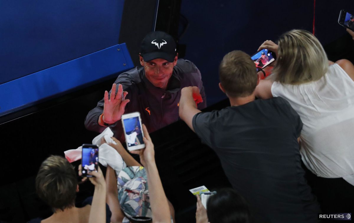 Rafael Nadal po postupe do finále Australian Open.