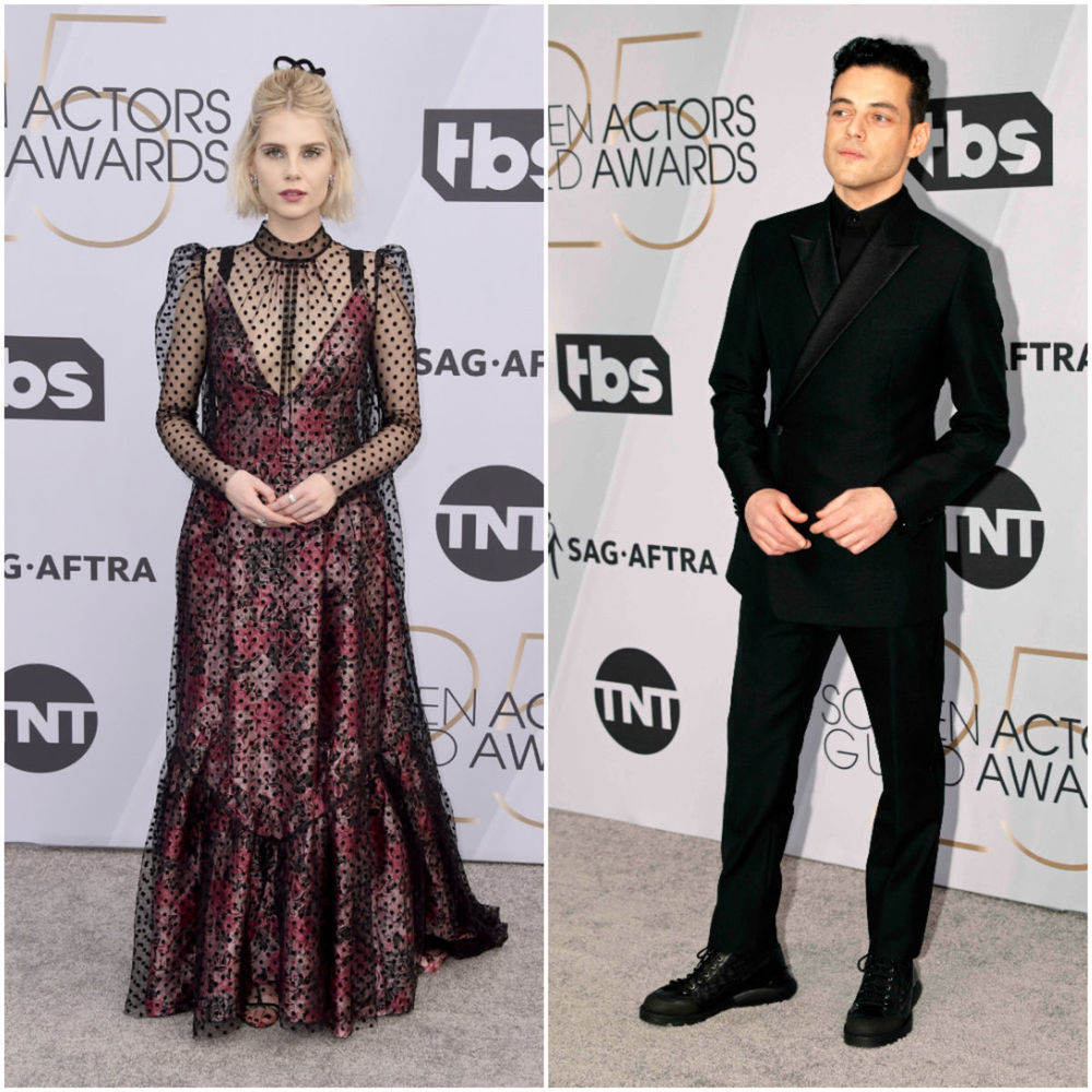 Herečka Lucy Boynton (vľavo) a herec Rami Malek...