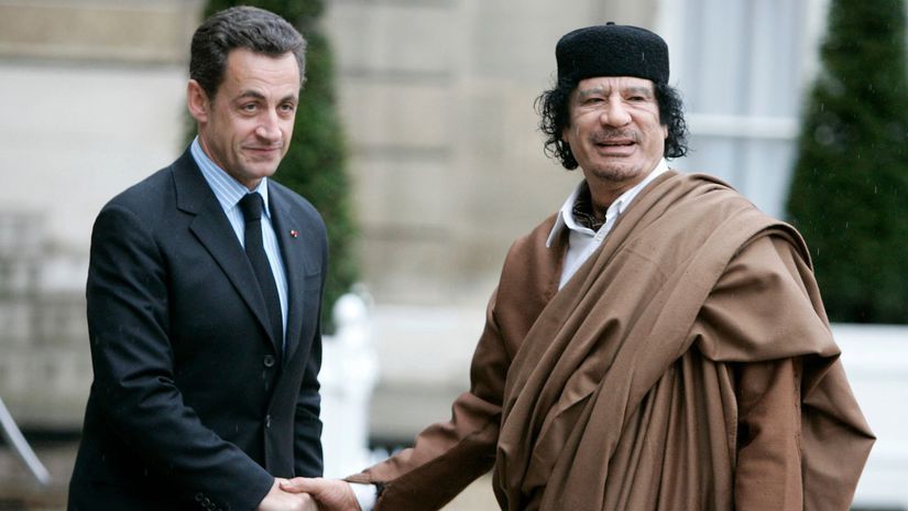 Líbya, Sarkozy, Mihammad Kaddáfí