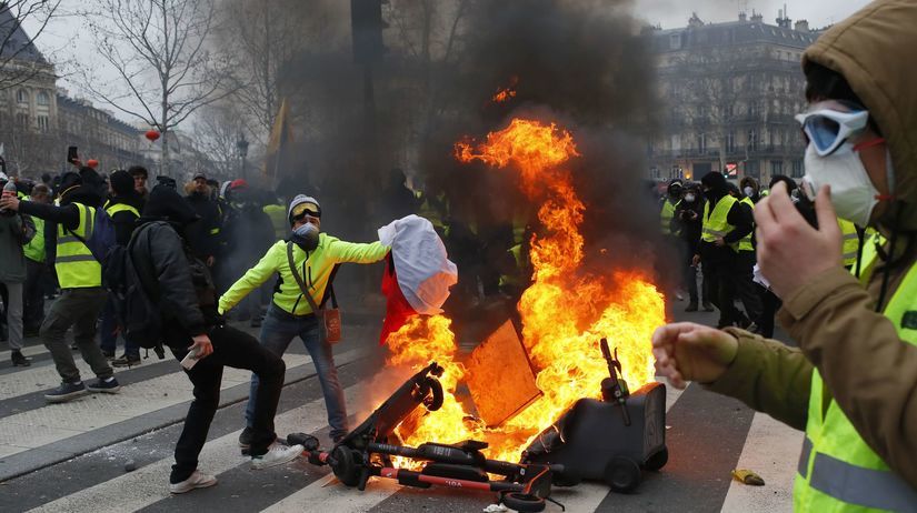 Francúzsko Protesty Žlté vesty