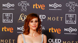 Herečka Natalia de Molina na vyhlásení cien Goya Awards v Španielsku.