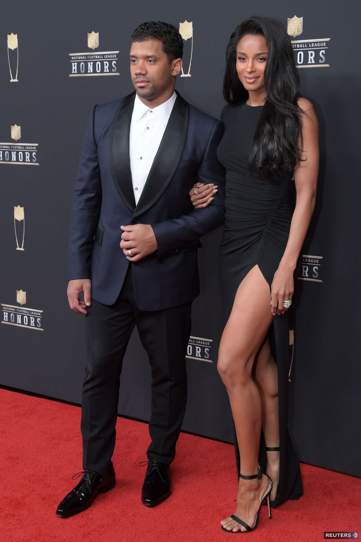 Hráč amerického futbalu Russell Wilson a jeho...